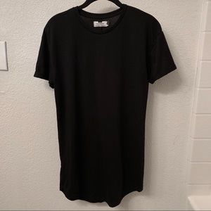 Topman Longline Black Shirt